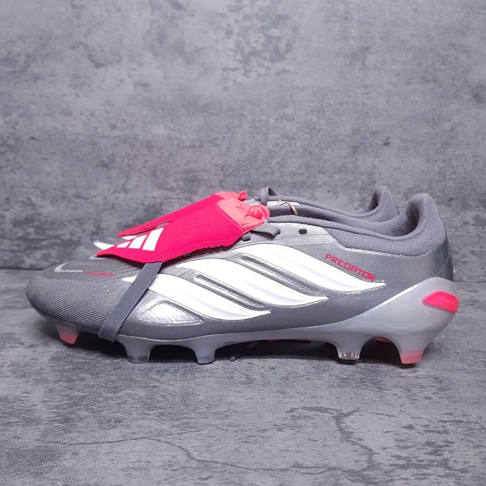 ADIDAS Predator Pro Tongue FG Football Soccer Cleats Mens 11 Womens 12 Grey